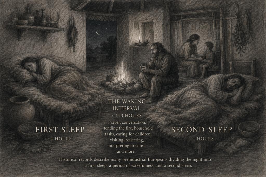 Did Humans Once Sleep in Two Shifts?
